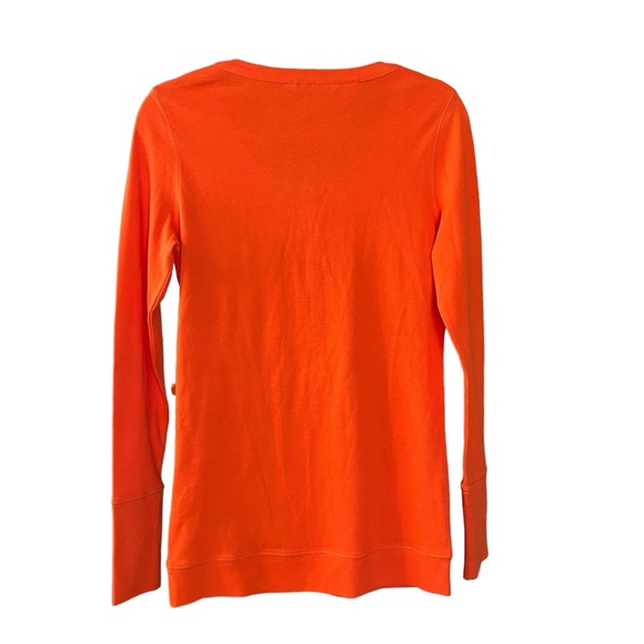 Cutter & Buck Oklahoma State Cowboys Women’s Long Sleeve Henley Logo Orange Med - Picture 3 of 9